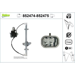 Raamregelaar VALEO 852475
