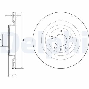 Disco de freno DELPHI BG9126C