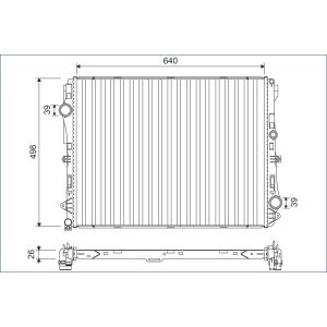 Raffreddatore motore VALEO 701141