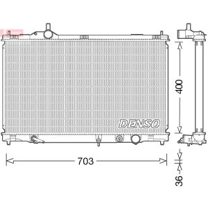 Jäähdytin, moottorin jäähdytys DENSO DRM50095