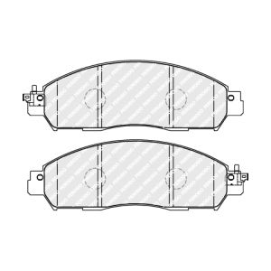 Remblok set, schijfrem ECO FRICTION FERODO FDB5090