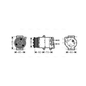 Compresor, aire acondicionado AVA COOLING FDAK415