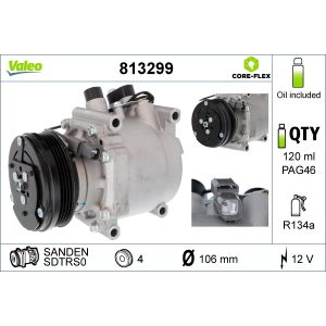 Compressor, ar condicionado VALEO 813299