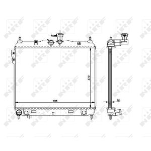 Radiateur, refroidissement du moteur NRF 53361