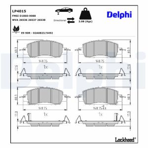 Jarrupala, levyjarru DELPHI LP4015