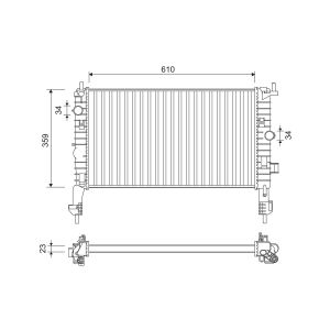 Motorkühler VALEO 734384