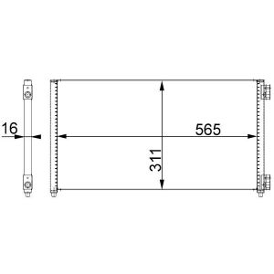 A/C-kondensor MAHLE AC 373 000S