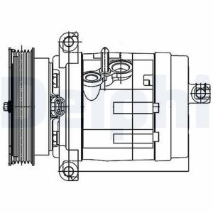 Compresseur de climatisation DELPHI TSP0155984