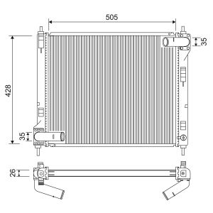 Radiateur moteur VALEO 701264