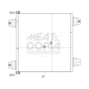 Condenseur (climatisation) MEAT & DORIA 991131