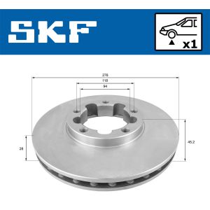 Bremsscheibe SKF VKBD 81347 V1
