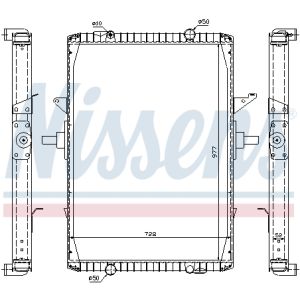 Jäähdytin, moottorin jäähdytys NISSENS 63775A