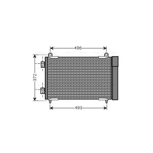 A/C-kondensor AVA COOLING PEA5258D