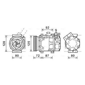 Compressor, ar condicionado AVA COOLING DNAK429