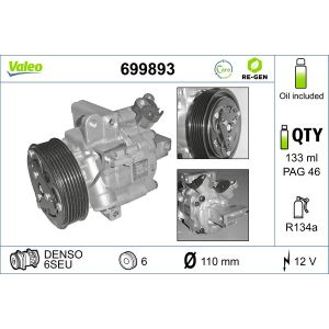 Compressor, ar condicionado VALEO 699893