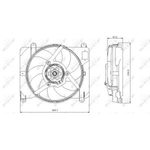 Lüfter, Motorkühlung NRF 47255
