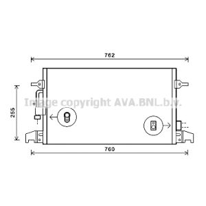 Condensator, airconditioning AVA COOLING AI5324