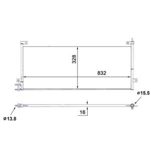 Condensatore, impianto di climatizzazione MAHLE AC 884 000S