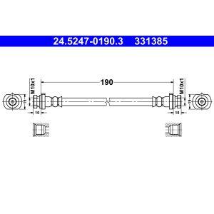 Flexible de frein ATE 24.5247-0190.3