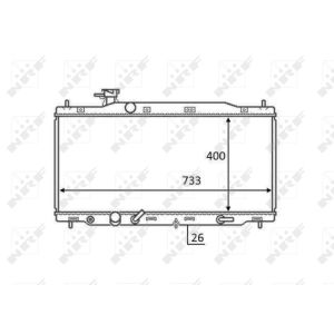 Radiator, motorkoeling NRF 58456