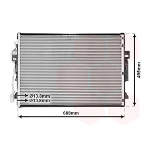 Condenseur (climatisation) VAN WEZEL 30005605