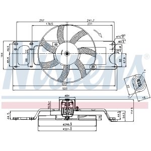 Lüfter, Motorkühlung NISSENS 85712