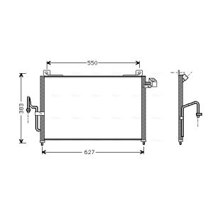 Condensador, sistema de ar condicionado AVA COOLING MZ5159 AVA