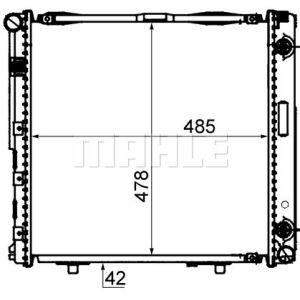 Radiator, motorkoeling MAHLE CR 292 000S