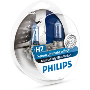 Ampoule, éclairage de virage PHILIPS H7 Master Duty Blue Vision 24V/70W, 2 pièce