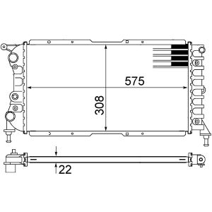 Arrefecedor do motor MAHLE CR 1441 000S