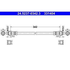 Flexible de frein ATE 24.5237-0342.3
