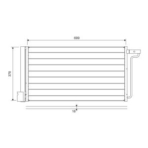 Condensator, airconditioning VALEO 822727