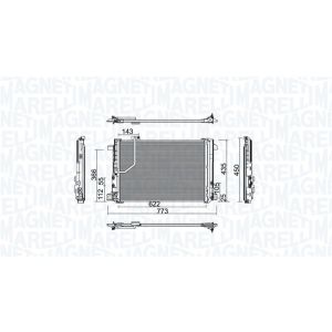 A/C-kondensor MAGNETI MARELLI 350203755000