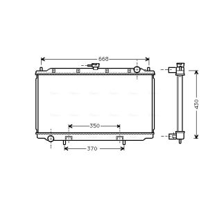 Arrefecedor do motor AVA COOLING DNA2181