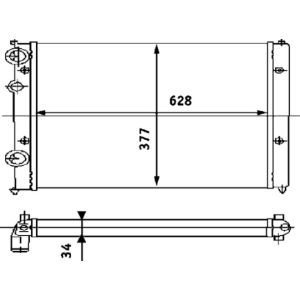 Arrefecedor do motor MAHLE CR 394 000S