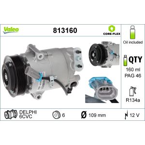 Compresseur de climatisation VALEO 813160