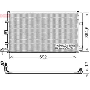 Condensator, airconditioning DENSO DCN10063
