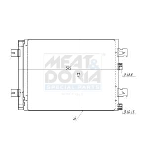 Condenseur (climatisation) MEAT & DORIA 991137