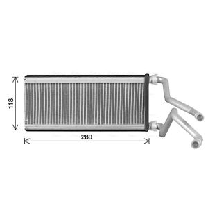 Wärmetauscher, Innenraumheizung AVA COOLING MZ6298