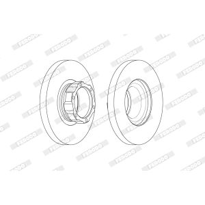 Jarrulevy FERODO FCR354A