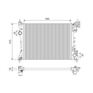 Raffreddatore motore VALEO 701258