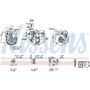 Turboahdin, ahtaminen NISSENS 93041