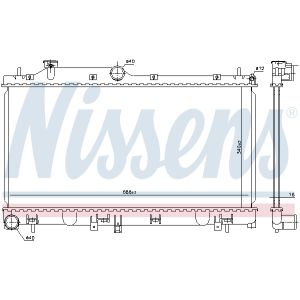 Kühler, Motorkühlung NISSENS 67724