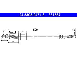 Bremsschlauch ATE 24.5308-0471.3