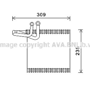 Verdampfer, Klimaanlage AVA COOLING FDV493 AVA