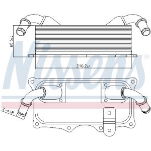 Enfriador de aceite, aceite de motor NISSENS 90937