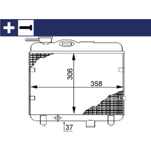 Arrefecedor do motor MAHLE CR 145 000S