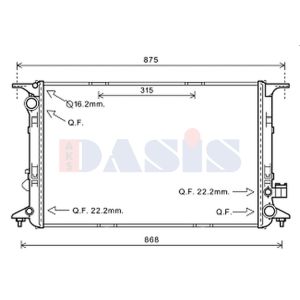 Raffreddatore motore AKS DASIS 480088N
