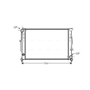 Arrefecedor do motor AVA COOLING AIA2124