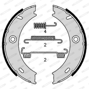 Bremsbackensatz, Feststellbremse FERODO FSB4190